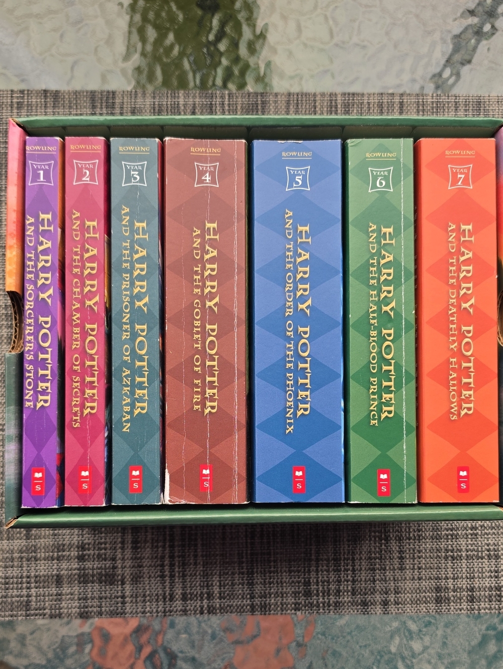 Harry Potter 7-Book Box Set - Colorful Paperback Books